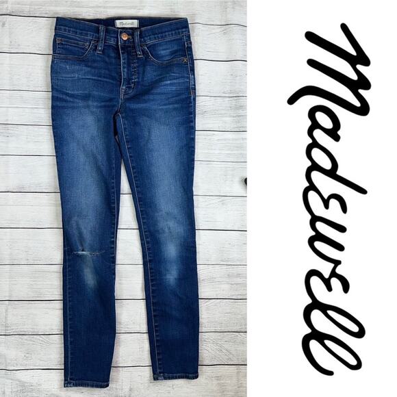 Madewell Roadtripper High Rise Skinny Jeans Medium Wash Size 24 - Picture 1 of 10